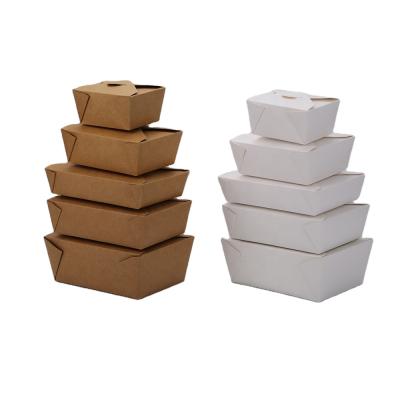 China Disposable Biodegradable Food Pizza Boxes Wholesale Disposable Packaging Paper Food Container for sale