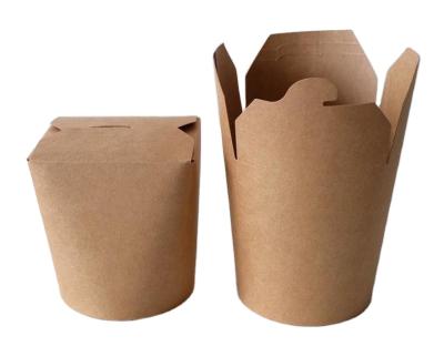 China Eco-friendly Biodegradable 16oz Recycle Food Container Takeaway Grade Noodle Paper Box for sale