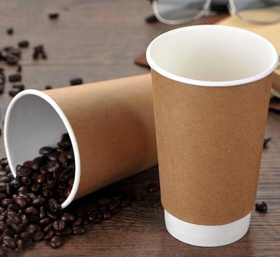 China Biodegradable Food Containers Disposable Food Paper Coffee Cup Double Wall With Paper Lid for sale