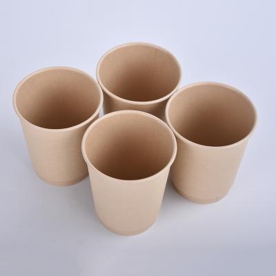 China Disposable Biodegradable Containers Restaurant Packaging Single Wall Paper Cup Wholesale With Paper Lid for sale