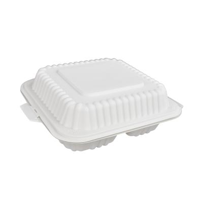 China Wholesale 1000ml Sustainable 3 Compartment Biodegradable Disposable Cornstarch Lunch Food Box for sale