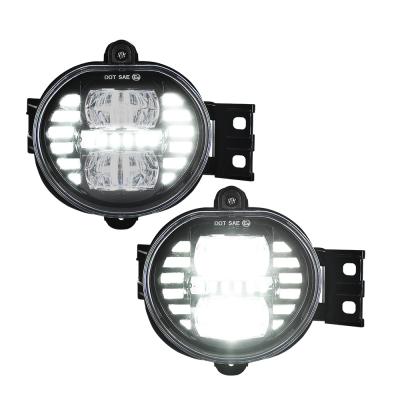 China 6.5 Inch PMMA+PC 70w Led Car Accessories Front Halo Fog Lights For Durango 2002 - 2008 Pass Lamps Dodge For Dodge Ram 1500 2500 3500 for sale