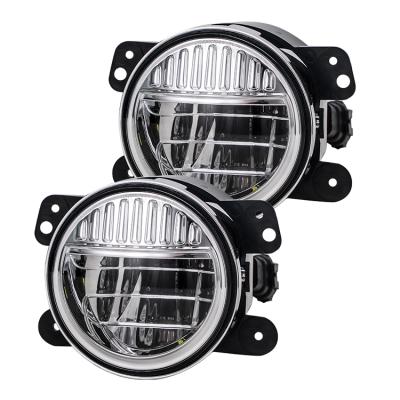 China 4 Inch LED Fog Lights High Power Fog Lamp Driving Lamp Daytime Running Light For Jeep Wrangler JK JKU 2007-2018 for sale