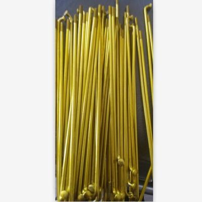 China bicycle wheel steel yellow/length 170mm/diameter 3mm/gold for sale