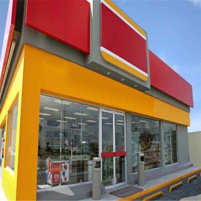 China 3mm ACP decorative material alucobond sheets glossy yellow coated aluminum composite panels for caravan wall cladding for sale