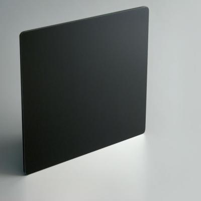 China 3mm 4mm Aluminum Composite Building Cover ACP ACM Black Color Exterior Panel for sale