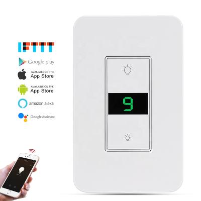 China Dimmer Smart Switch USA Tuya Standard Electrical Switches For Alexa Timer Wifi Smart Dimmer Home Switch for sale