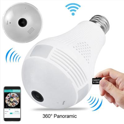 China NIGHT VISION Mini Security Camera 960P HD Wifi Bulb Network IP V380 360 Degree PTZ Light Bulb Baby Monitor Hidden Wireless CCTV Camera for sale