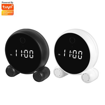 China Smart Night Vision Tuya Cam 1080P Wifi Battery Powered Video Camera 24 Hours Detective Motion Alarm And Disc Mini Hidden CCTV Clock Camera for sale