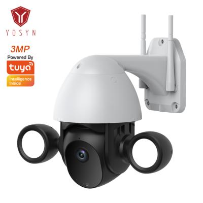 China NIGHT VISION 1080P HD Speed ​​Dome Tuya Wifi CCTV Cameras Support Amazon Alexa Color Night Vision Alarm Recording PTZ IP Camera for sale