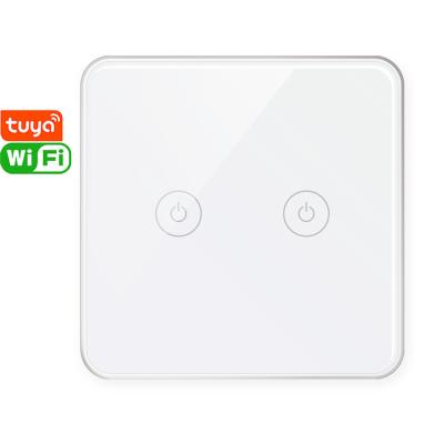 China Alexa switch 2021 X802U touch screen pro panel 2 wifi strip smart glass remote control smart lamp switch for sale