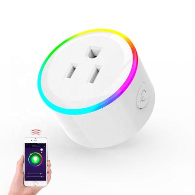 China Remote Control In Anywhere Yosyn Smart Home Power Socket Wifi Socket LED Night Light 110V USA Wireless Smart Plug for sale