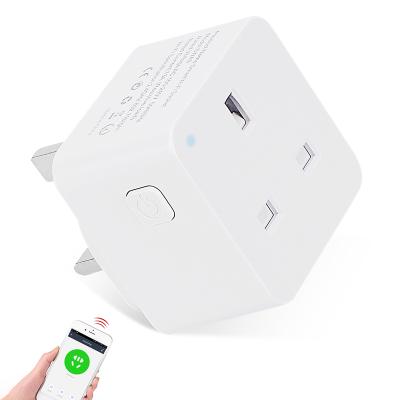 China Tuya Home Smart Wifi Plug 13A UK Residential/General Purpose Smart Plug Outlet On Life APP Smart Work With Alexa Google Home for sale