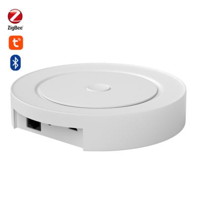 China Zigbee 3.0 Gateway Hub For IoT Solution Supplier 2021 New 2.4G Wifi Zigbee 3.0 Blue Tooth Gateway Hub Tuya / Lifetime Smart Mesh Home Gateway App Remote Control With LAN for sale