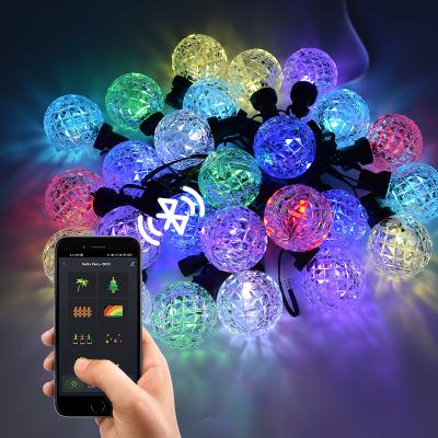 China Wholesale Globe LED Pluggable Home G40 Light Bulb RGB String Decorative Holiday Lighting 5M 10m RGB Christmas Tree Fairy Lights for sale