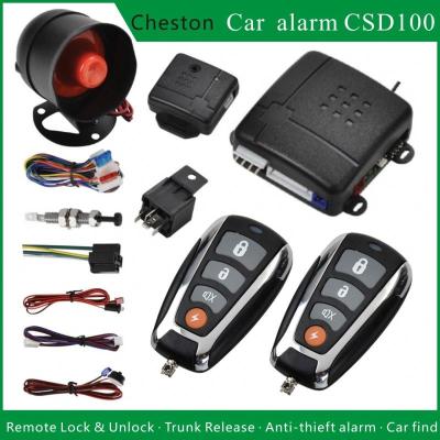 China High quality car alarm one way car volumetric alarm with engine immobilizer for latin america for sale