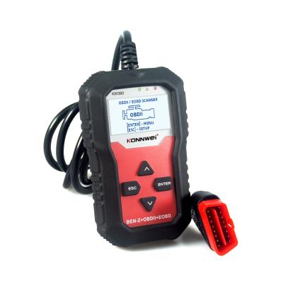 China For All Cars OBD2 Universal Konnwei Code Reader Free Update Car OBD2 Diagnostic Scanner For Mercedes for sale