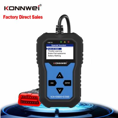 China For Cars Universal OBD2 Scanner Engine Full System OBDII EOBD KW350 Car Scanner Diagnostic Tool For VW For AUDI for sale