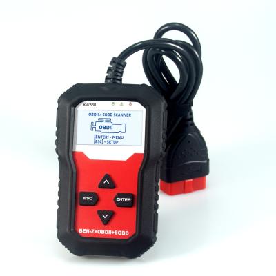 China For All Cars OBD2 OEM ODM Customized Konnwei KW360 OBD2 Code Reader OBD Scanner For Benz Full System for sale