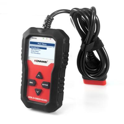 China For All Cars OEM OBD2 Customized Konnwei KW360 EOBD OBDII Scanner For Benz Full System Diagnostic Tools for sale