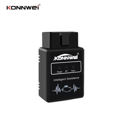 China 12V Gasoline and Diesel Scanner ELM327 Tooth Fault Diagnostic Blue Code Reader of Cars Since 1996 KONNWEI OBDII for Universal Car with Torque App for sale