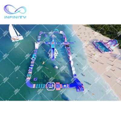 China Sports Park Fun Beach Water Park Slide Land Unicorn Sea Best Inflatable Water Park Commercial Inflatable Water Games For Kids Adults for sale