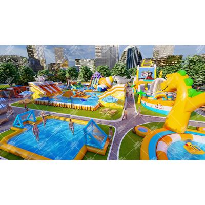 China High Quality Inflatable Outdoor Water Fun Outdoor Time Outdoor Water Park Amusement Park Inflatable Water Park Large for sale