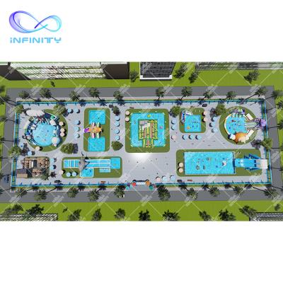 China Hot Selling Outdoor Water Fun Inflatable Water Park Water Product Aquapark Adult Inflatable Water Park for sale