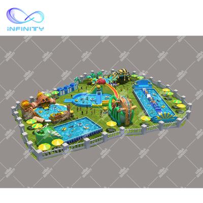 China Outdoor Water Fun Outdoor Water Park Inflatable Water Park Product Kids And Adults Inflatable Water Park for sale