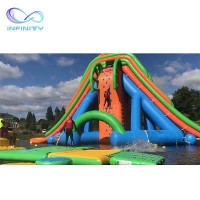 China Outdoor Large Water Park Inflatable Amusement Water Park Jumping Water Playground Water Slide Park for sale