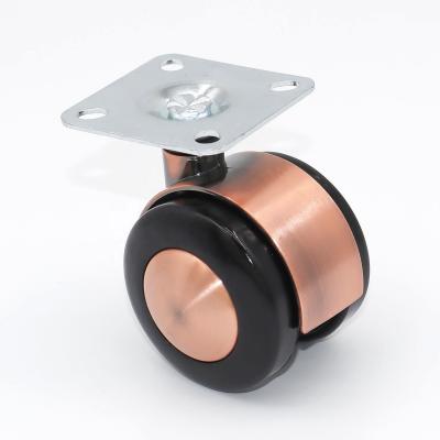 China Copper Furniture Zinc Furniture Casters Chrome Chair Caster Wheels for sale