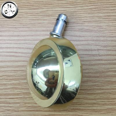 China Modern Gold Plated Furniture Zinc Alloy Ball Casters Ring Stem Sofa Casters for sale