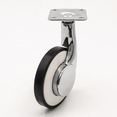 China Chair 82mm Single Side Caster Decorative Medical Caster Wheel for sale