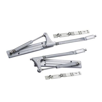 China Zinc Alloy+Iron+Plastic Pneumatic Lifting And Folding Up Support Kitchen/Furniture Lift Up Door Support for sale