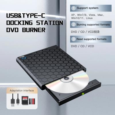 中国 外部CD DVDバーナー USB 3.0 USB C CD-RWドライブ DVD-RWバーナーライタープレーヤー 販売のため