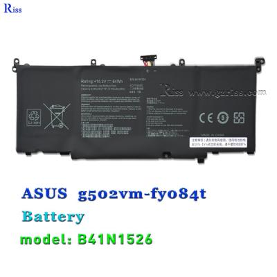 Cina B41N1526 15.2V 64Wh Batteria per laptop per ASUS ROG Strix GL502 GL502V GL502VS DB71 in vendita