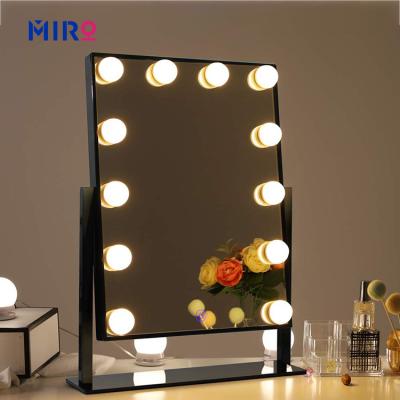 China Custom Large HD Hollywood Mirror Vanity LED Desk Light with Light Adjust Function for sale