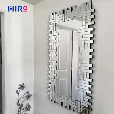 China MIRO Custom Contemporary Modern Wall Cosmetic Mirrors Living Room Wall Decor Mirror for sale