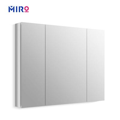 China Three Door Modern Professional Custom Interior Bathroom Mirrored Wall Medicine Cabinet For Bathroom for sale