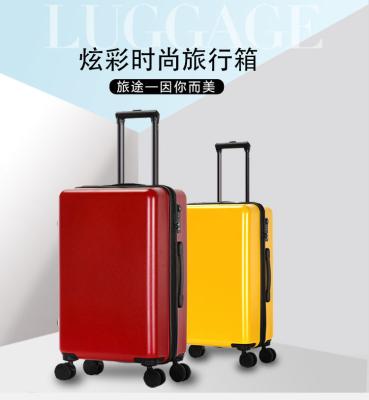 China Low MOQ Anti-collision and Colorful Factory ABS/PC Spinner Trolley Cases Designer Customizable Printing Suitcase for sale