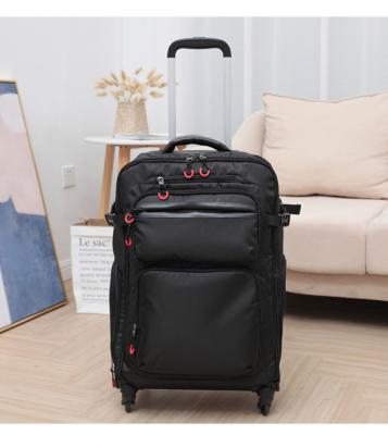 China Multifunctional Fashion Oxford Cloth Travel Luggage Bag With Zipper Opening Backpack Portable With Expandable Capacity for sale