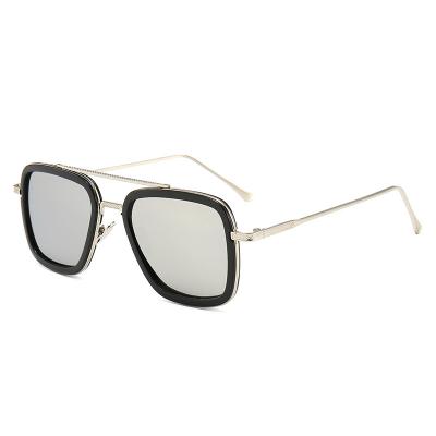 China Hot Sale Metal Square Frame Vintage Fashion Classic Men's Shades Sun Glasses Spider Man Sun Glasses Shades for sale