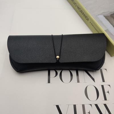 China Eco-friendly Factory Sunglasses Case Show Glass Case Box Woman Leather High-end Reading Case for sale