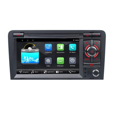 China GPS 7inch Android IPS Screen with Carplay and AHD DSP GPS Auto Radio for Audi A3 S3-RS3 Sportback Fit Car Player 2003-2011 for sale