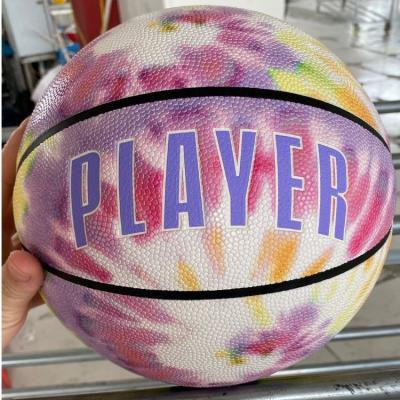 China Basketball Playing Custom Official Leather Basketball PU Basketball Size 7 High Quality Leather Ball for sale