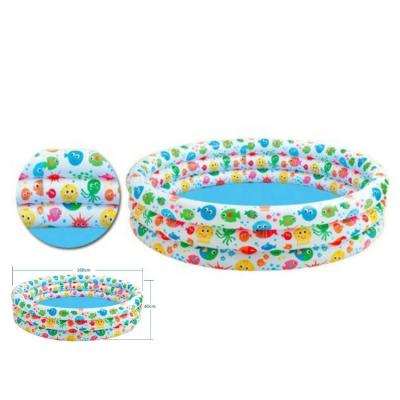 China 2021 new outdoor use colorful inflatable three-ring hot-selling adult swimming pool for sale