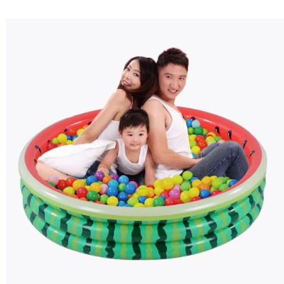 China 2021 Outdoor Use Hot Sale Watermelon Inflatable Adult Three-Ring Swimming Pool for sale