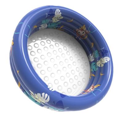 China High Quality Tropical Banana Monkey Rainforest Color Navy 3-Ring Inflatable Swimming Pool Anti-skid Design For Kids for sale