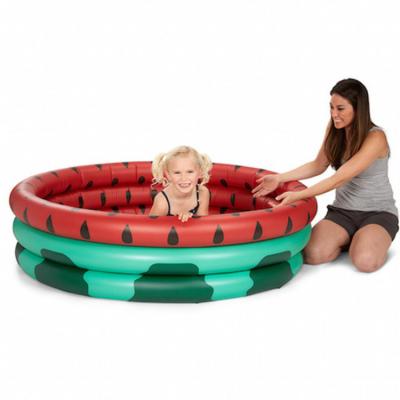 China Hot sale outdoor use 160cm watermelon 3 ring inflatable pool with low price for adult for sale