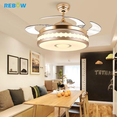 China Modern Drop Shipping In Running Modern Minimalist Nordic Remote Control Led Ceiling Lights Fixtures Ceiling Fan for sale